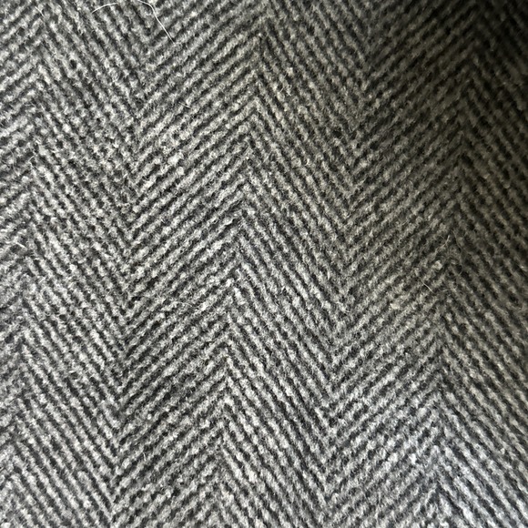 Abercrombie And Fitch Herringbone Wool Top Coat Jacket Men's XL - Picture 4 of 9